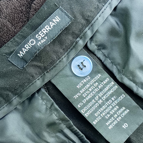 Mario Serrani (ITALY) Ladies Black Jacquard Comfort Stretch Pant - Picture 17 of 17